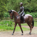 escultura de jardín moderna escultura de metal de bronce escultura de caballo grande